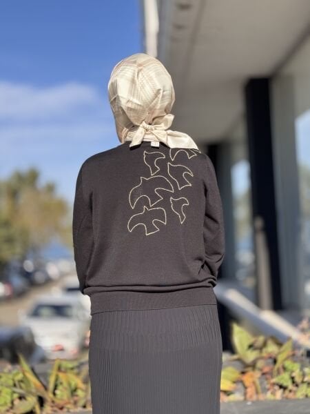 Ghisa Gold Nakış ve Düğme Detaylı Hırka 3290