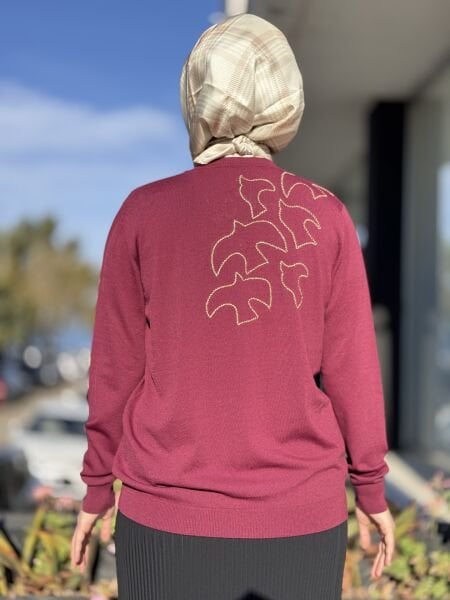 Ghisa Gold Nakış ve Düğme Detaylı Hırka 3290